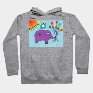 FUNNY Elephant Painting Hoodie